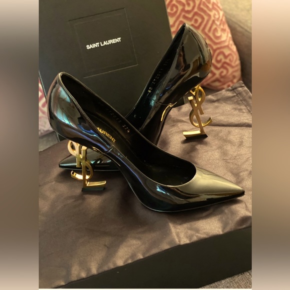 Saint Laurent Patton leather pump 7 1/2 box and dust bags included